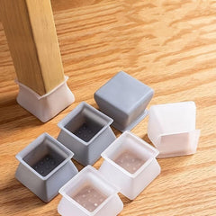 4pcs Non Slip Chair Foot Covers for Wood Floors