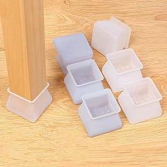 4pcs Non Slip Chair Foot Covers for Wood Floors