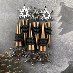 Christmas Snowflake Wine Stopper Beverage Bottle Preservation Cork