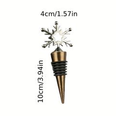 Christmas Snowflake Wine Stopper Beverage Bottle Preservation Cork