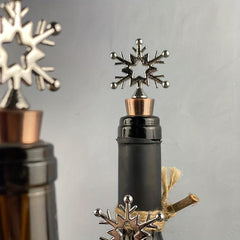 Christmas Snowflake Wine Stopper Beverage Bottle Preservation Cork