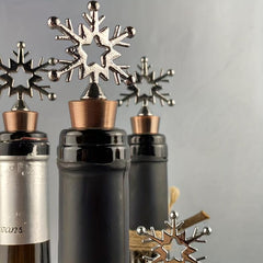 Christmas Snowflake Wine Stopper Beverage Bottle Preservation Cork