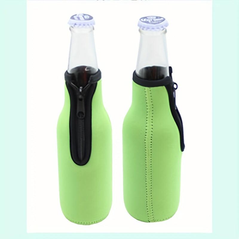 Neoprene Zip Beer Sleeve Insulated Mug Bottle Sleeve