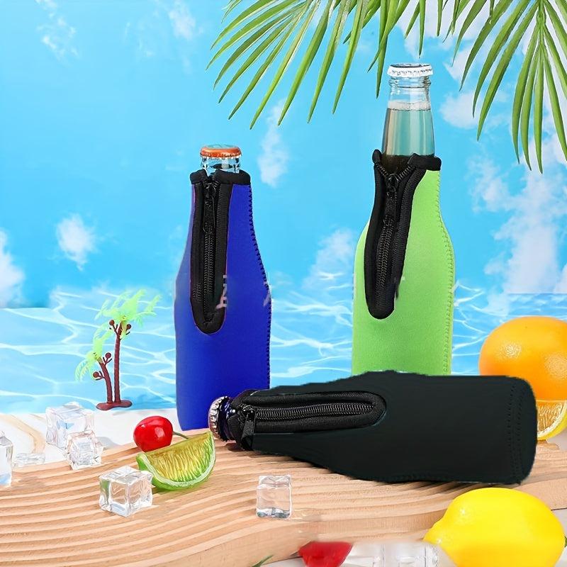 Neoprene Zip Beer Sleeve Insulated Mug Bottle Sleeve