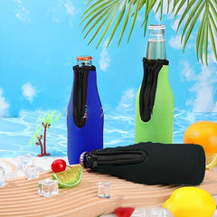 Neoprene Zip Beer Sleeve Insulated Mug Bottle Sleeve