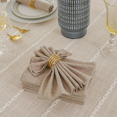 6pcs Linen Napkins for Events, Solid Dinner Napkins