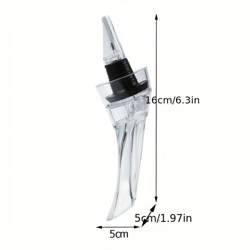 5pcs Acrylic Wine Pourer Enhances Wine Flavor Aroma Pourer Liquor Bottle