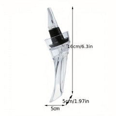 5pcs Acrylic Wine Pourer Enhances Wine Flavor Aroma Pourer Liquor Bottle