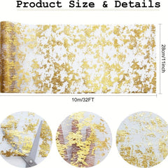 Boho Style Golden Table Runner for Weddings Bridal Baby Showers