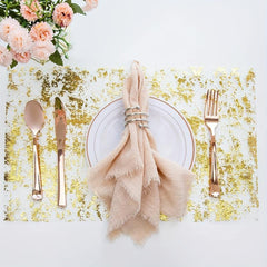 Boho Style Golden Table Runner for Weddings Bridal Baby Showers