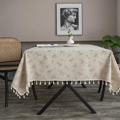 Fresh Floral Tablecloth for Home Decoration and Party, Farmhouse Style