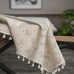 Fresh Floral Tablecloth for Home Decoration and Party, Farmhouse Style