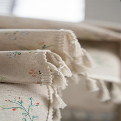 Fresh Floral Tablecloth for Home Decoration and Party, Farmhouse Style