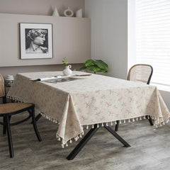 Fresh Floral Tablecloth for Home Decoration and Party, Farmhouse Style