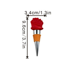 5pcs Wine Bottle Stoppers Champagne Saver Sealer Rose Wine Stopper Wedding Gift