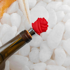 5pcs Wine Bottle Stoppers Champagne Saver Sealer Rose Wine Stopper Wedding Gift