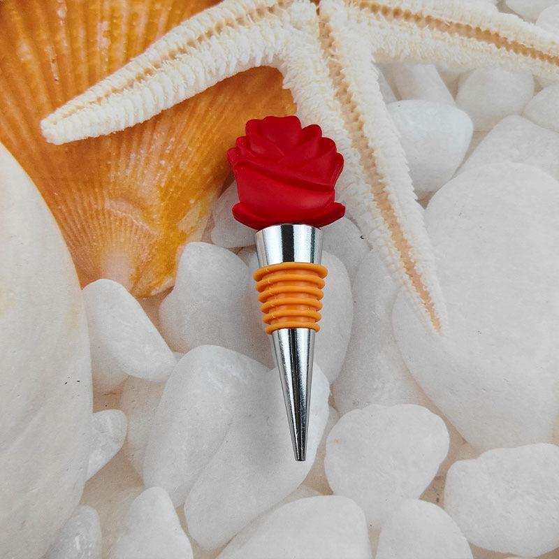 5pcs Wine Bottle Stoppers Champagne Saver Sealer Rose Wine Stopper Wedding Gift