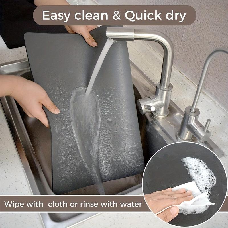 Coffee Mat Absorbent Dish Drying Mat For Kitchen Counter Coffee Bar Accessories