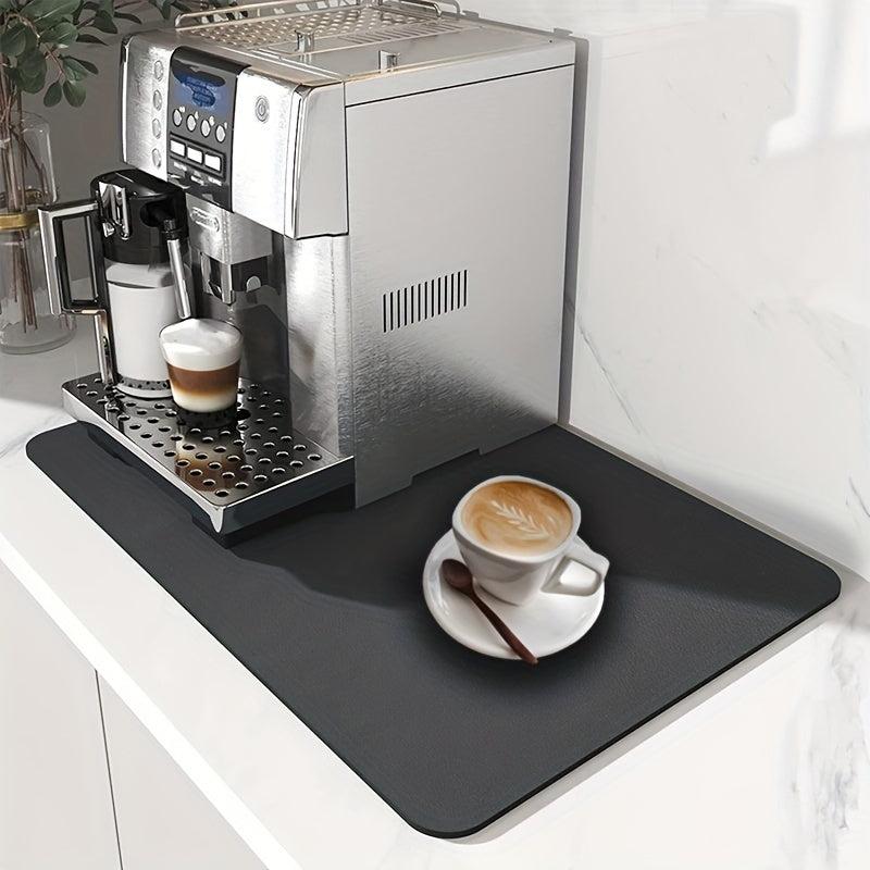 Coffee Mat Absorbent Dish Drying Mat For Kitchen Counter Coffee Bar Accessories