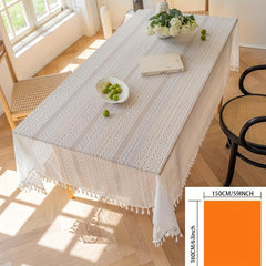 Polyester Table Cloth Copper Money Crochet Tie Pastoral Crochet Cover Towel