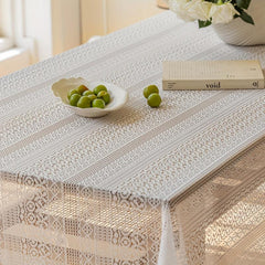 Polyester Table Cloth Copper Money Crochet Tie Pastoral Crochet Cover Towel