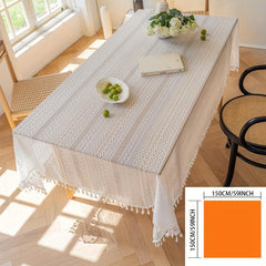 Polyester Table Cloth Copper Money Crochet Tie Pastoral Crochet Cover Towel
