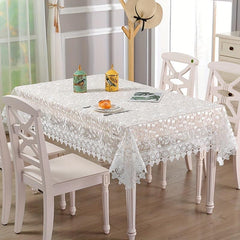 Easter Lace Embroidered Tablecloth Waterproof Home Decor