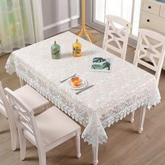 Easter Lace Embroidered Tablecloth Waterproof Home Decor