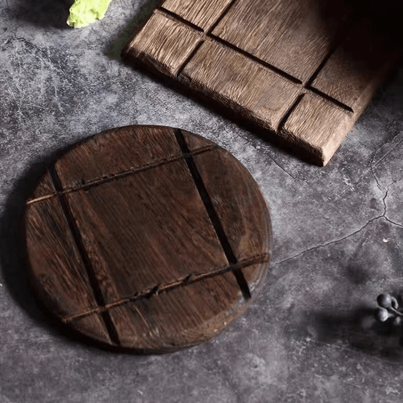 Wooden Trivet Hot Dish Pad Thick Heat Insulation Mat Tea Holder