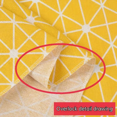 Small Fresh Style Linen Blend Tablecloth Lock Edge Waterproof Table Cloth