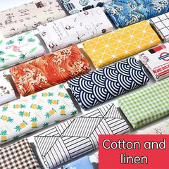Small Fresh Style Linen Blend Tablecloth Lock Edge Waterproof Table Cloth