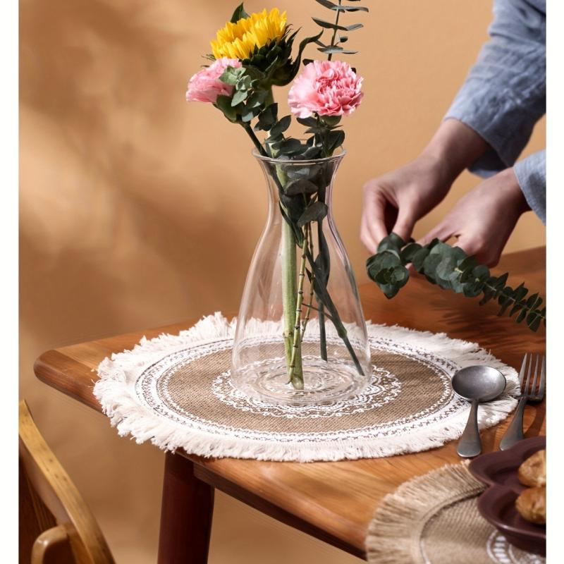 Boho Vintage Jute Placemat for Home Parties and Birthdays
