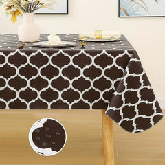 Moroccan Rectangular Tablecloth Waterproof Vinyl Tablecloth