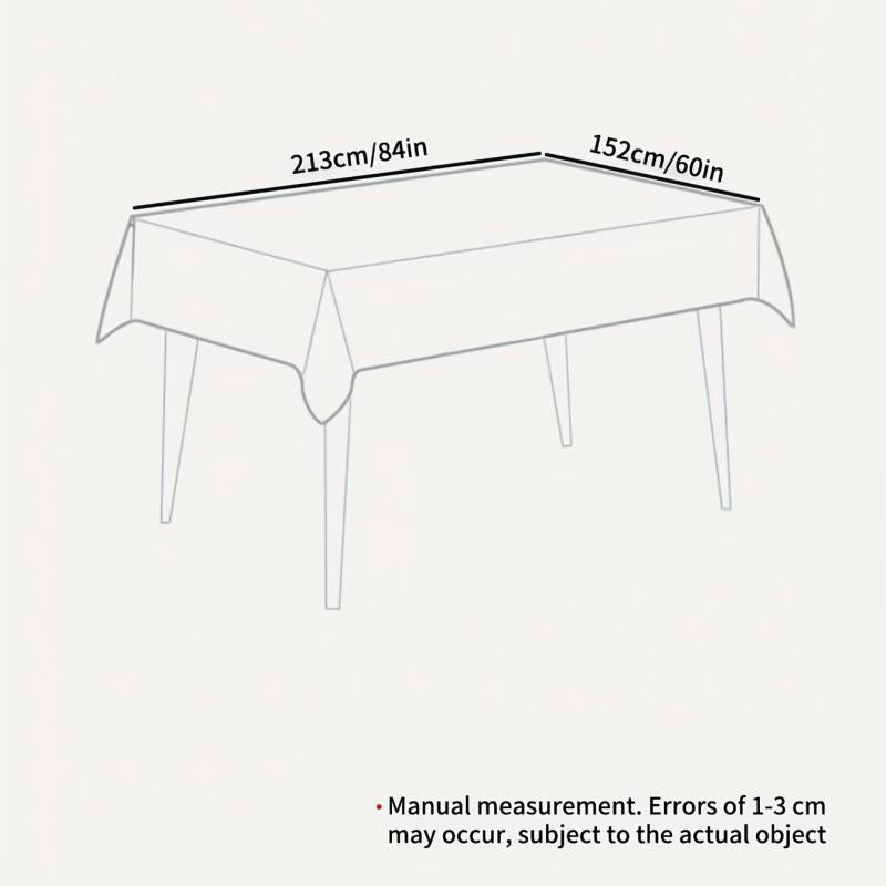 Moroccan Rectangular Tablecloth Waterproof Vinyl Tablecloth