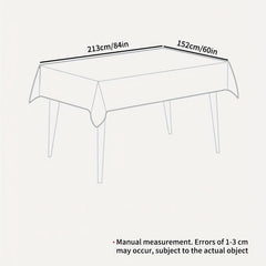 Moroccan Rectangular Tablecloth Waterproof Vinyl Tablecloth
