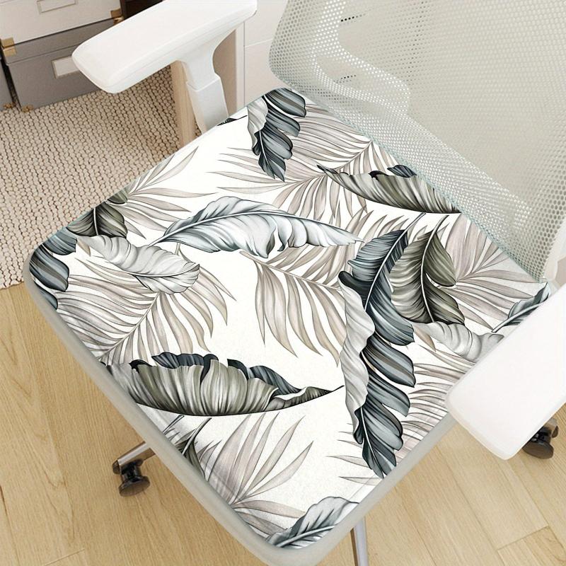 Thickened Sponge Plant Flower Leaf Seat Cushion for Work Chair