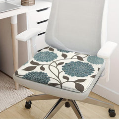 Thickened Sponge Plant Flower Leaf Seat Cushion for Work Chair