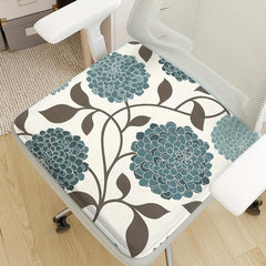 Thickened Sponge Plant Flower Leaf Seat Cushion for Work Chair