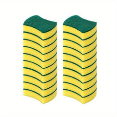 Microfiber Dish Cloths Double Sided Sponge Scouring Pads Kitchen Cleaning Tools
