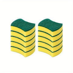 Microfiber Dish Cloths Double Sided Sponge Scouring Pads Kitchen Cleaning Tools
