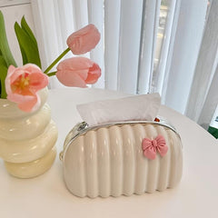 Tissue Box Light Coffee Table Cream