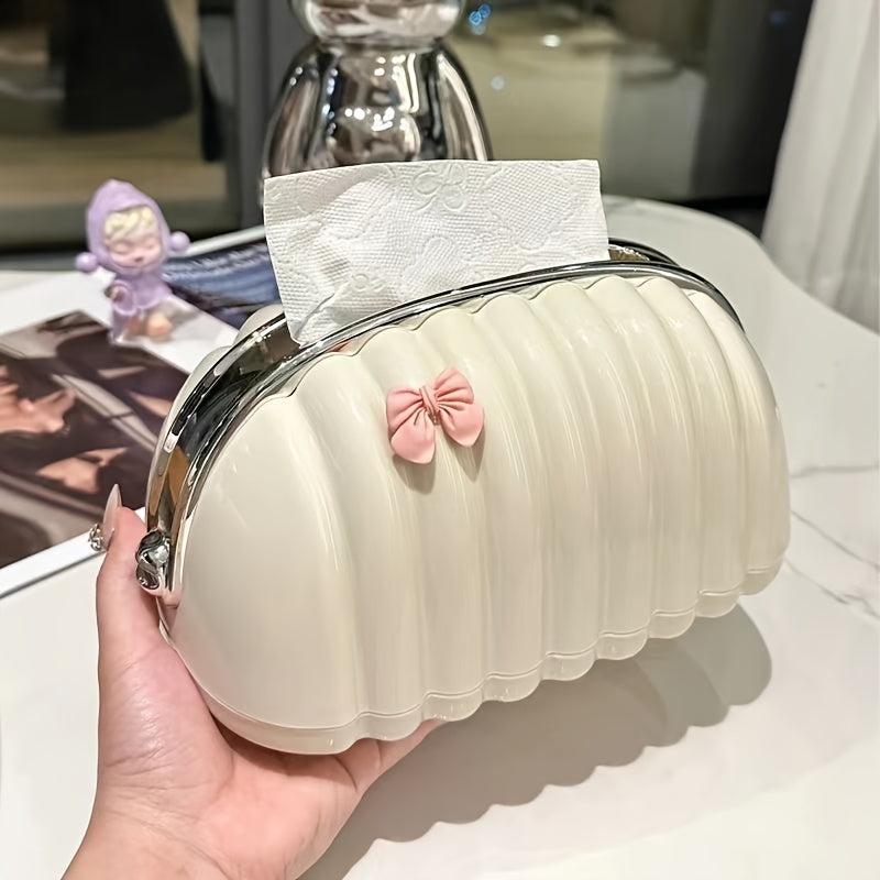 Tissue Box Light Coffee Table Cream