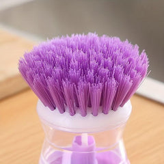 Kitchen Dishwashing Liquid Brush Lightweight Round PET Dish Cloth