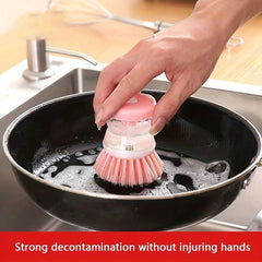 Kitchen Dishwashing Liquid Brush Lightweight Round PET Dish Cloth