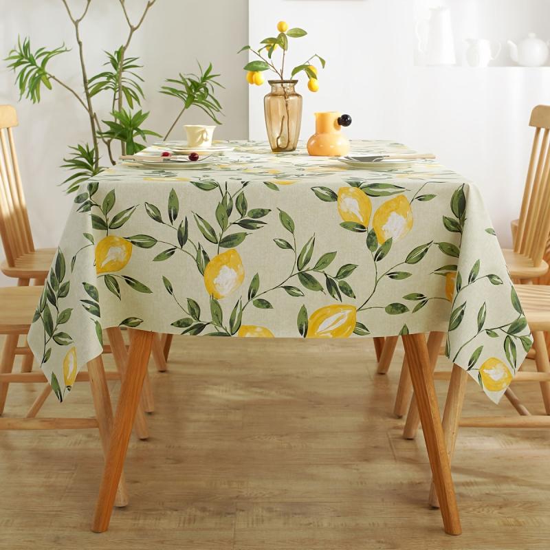 1pc PVC Waterproof Tablecloth Nightstand Dust Decorative Cloth