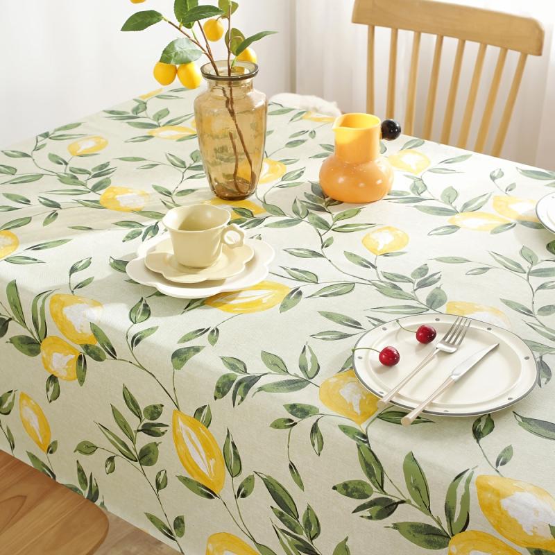 1pc PVC Waterproof Tablecloth Nightstand Dust Decorative Cloth