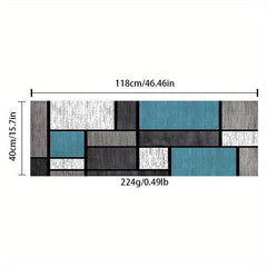 Geometric Pattern Kitchen Rugs Absorbent Non Slip