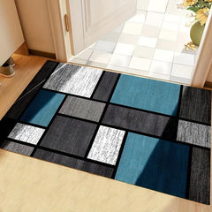 Geometric Pattern Kitchen Rugs Absorbent Non Slip