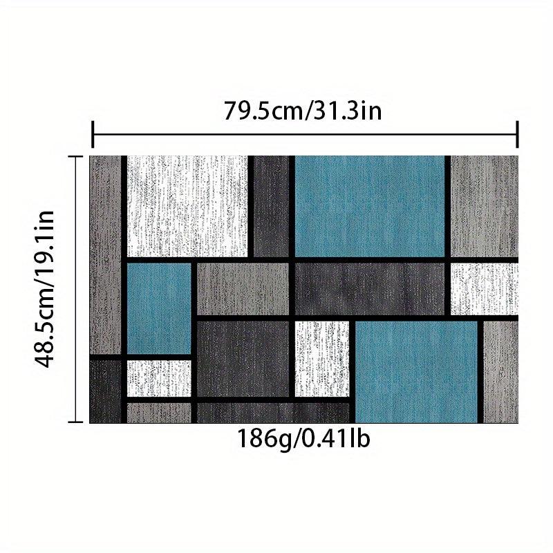 Geometric Pattern Kitchen Rugs Absorbent Non Slip