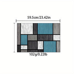Geometric Pattern Kitchen Rugs Absorbent Non Slip